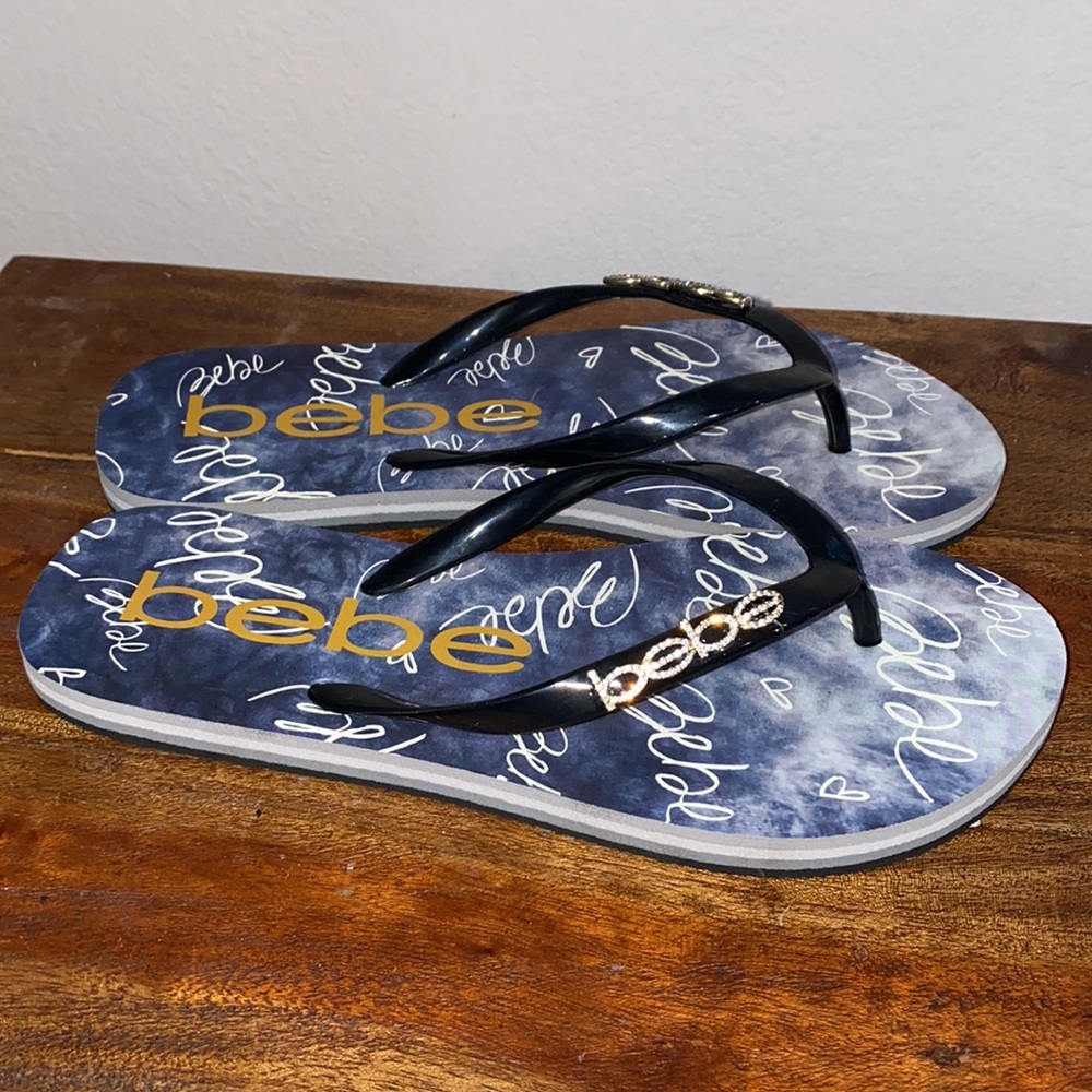 Bebe Rhinestone Sandals 7 - Picture 5 of 9